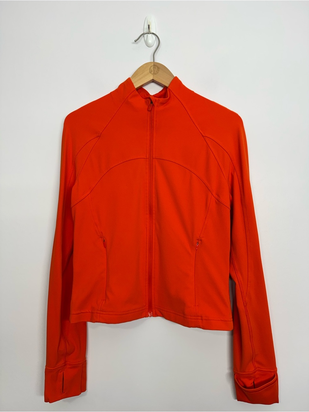 158: Lululemon Cropped Define Jacket *Nulu Solar Orange Size 10